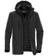 XB-4 Stormtech Matrix System 3-in-1 Jacket Charcoal Twill / Black colour image